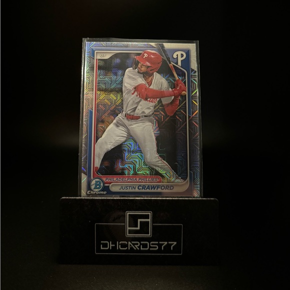 Bowman Other - 2024 Bowman Chrome Justin Crawford Mojo Refractor
